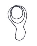 Sautoir Rang Perles d'Eau Douce noires