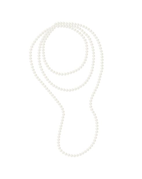 Collana Rang in perle d'acqua dolce bianche naturali