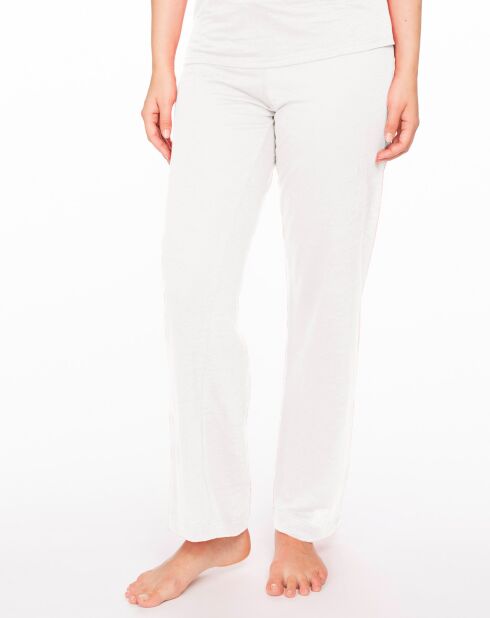 Pantalon 100% Lin Sarah blanc