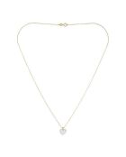 Geelgouden kristallen harthanger