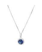 Pendentif Bleu merveilleux or blanc