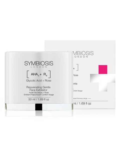 Scrub viso ringiovanente all'acido glicolico e rosa - 50 ml