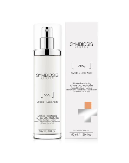 Crème jour/nuit Hydratante & Resurfaçante 12 heures Acides glycolique & lactique - 50 ml