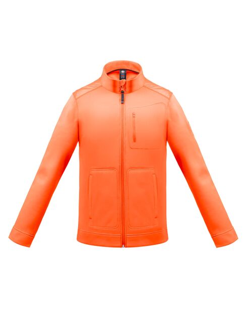 Veste zippée stretch intérieur Polaire orange