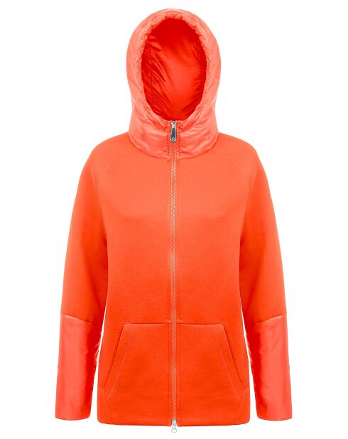 Sweat zippé French Terry orange