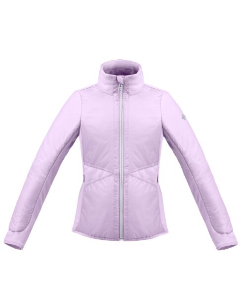 Veste zippée hybride bi-strech violette