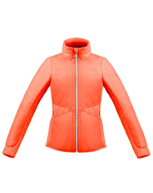 Veste zippée hybride bi-strech orange