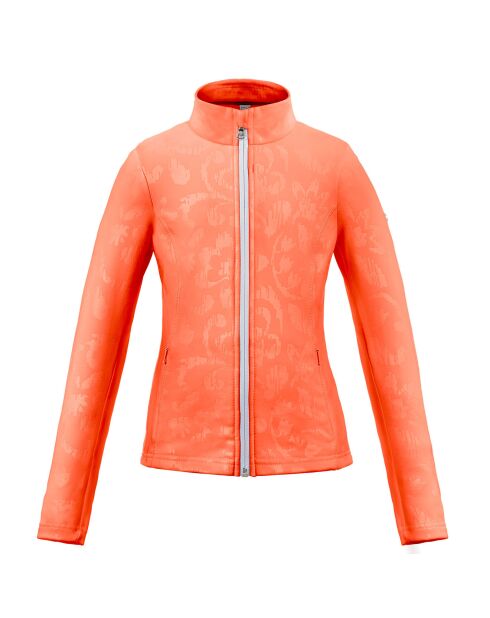 Veste zippée stretch intérieur Polaire orange