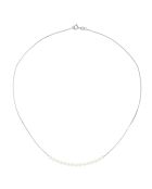 Collier Or Blanc Perles d'Eau Douce blanc naturel nacré