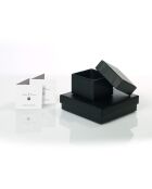 Bracelet Prestige Toi & Moi jonc Argent Perles de Tahiti noires