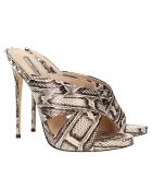 Mules en Cuir python - Talon 11.5 cm