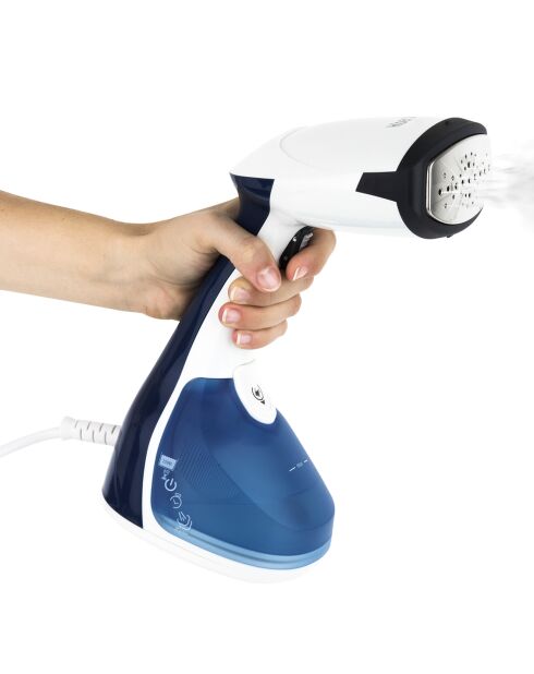 STM10 blauw/witte horizontale handstoomboot - 1640W