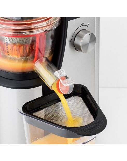 Extracteur de jus vertical lower rotation Vitamin + argenté GSX24 - 400W