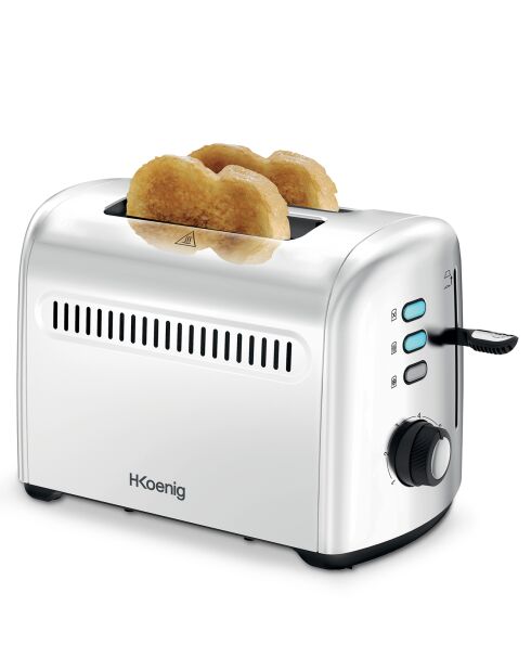 Grille-pain crust & crunch TOS9 argenté - 950W