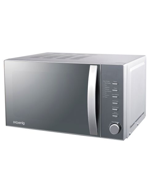 Kompakte und digitale Mikrowelle VIO2 in Silber, 700 W