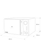 Micro-ondes & Grill VIO9 noir - 1000W