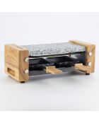 Raclette & pierre à cuire  WOD2 bois - 2 personnes