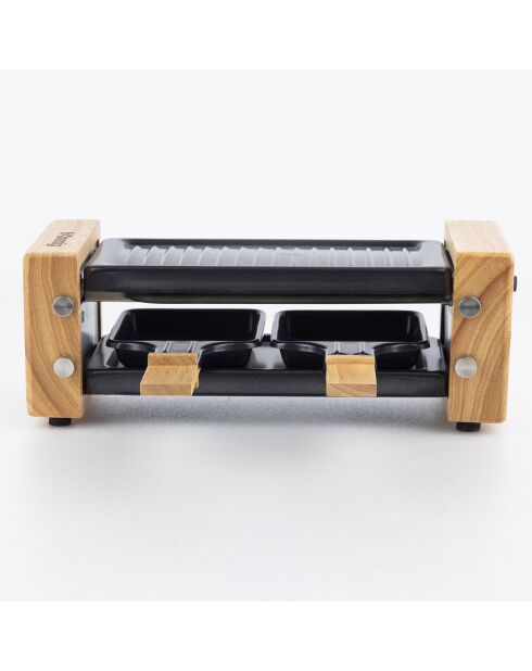Raclette & Kochstein WOD2 Holz - 2 Personen