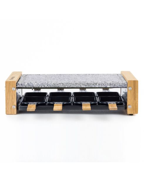Raclette & Kochstein WOD8 Holz - 8 Personen