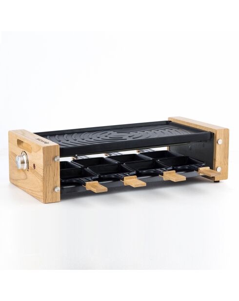 Raclette & Kochstein WOD8 Holz - 8 Personen