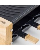 Raclette & pierre à cuire WOD8 bois - 8 personnes