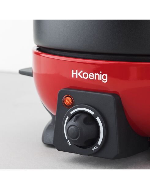Fondue électrique ALP1800 noir/rouge - 6 personnes