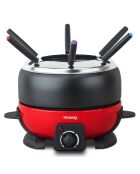Fondue électrique ALP1800 noir/rouge - 6 personnes