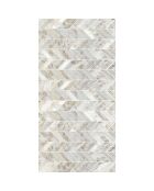 Tapis vinyle Macael gris/blanc - 50x100 cm