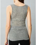 Débardeur Rosalie en Laine & Soie gris