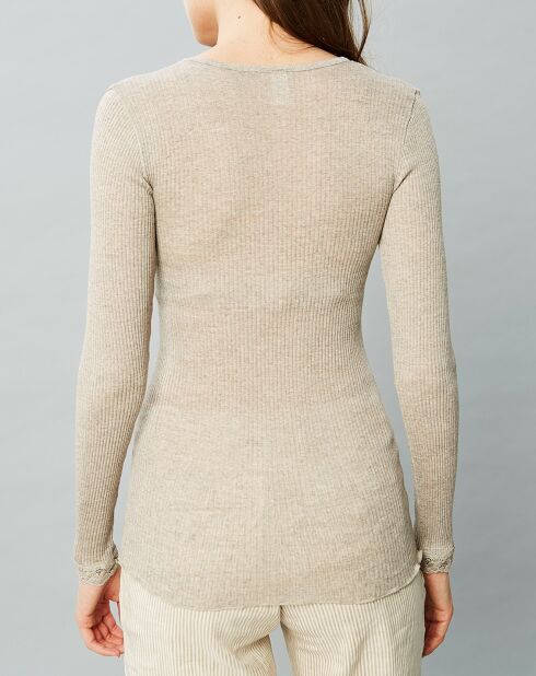 Top Fiona en Laine & Soie caramel