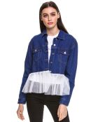Veste volants denim