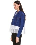 Veste volants denim