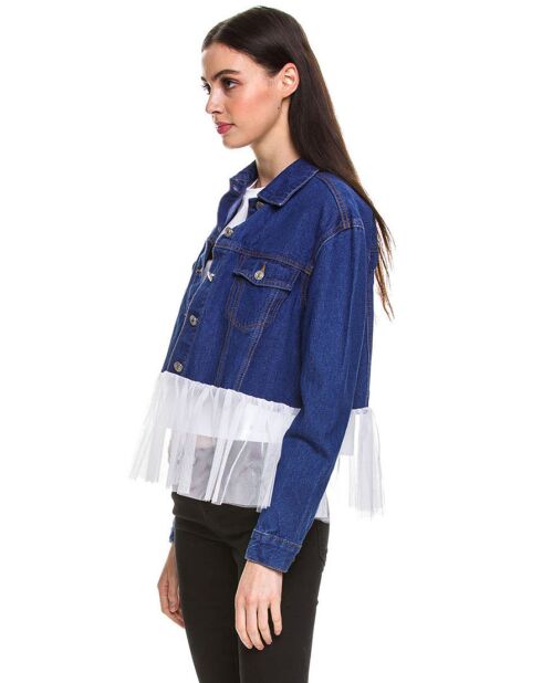 Veste volants denim