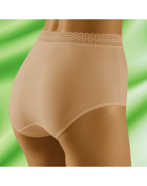 Culotte taille haute Eco beige