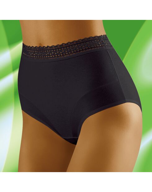 Culotte taille haute Eco noire