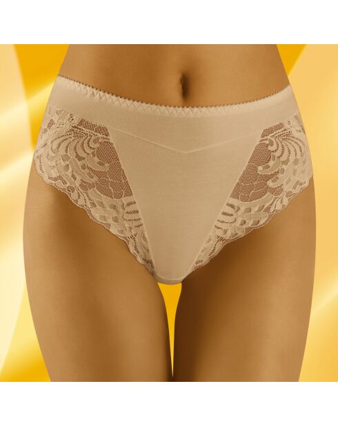 Culotte taille haute Eco beige