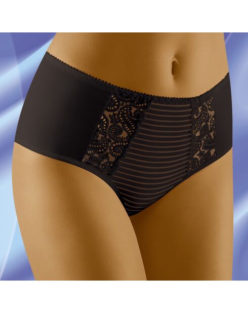 Culotte midi Hula Taille haute noire