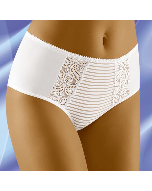 Culotte midi Hula Taille haute blanche