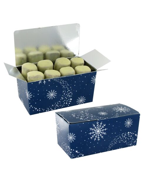 Packung mit 250 g weißen Pralinenbissen