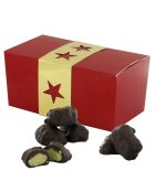 Malakoff-doos met pure chocolade en pistachemarsepein 250 g