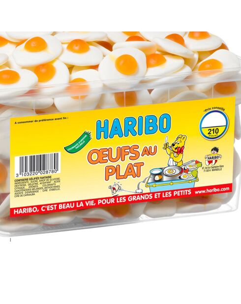 Caja de caramelos de huevo frito de 210 piezas