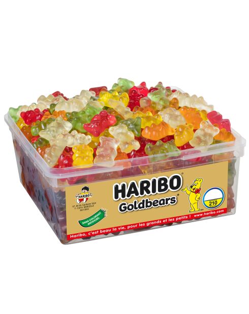 Caja de caramelos Goldbears de 210 piezas