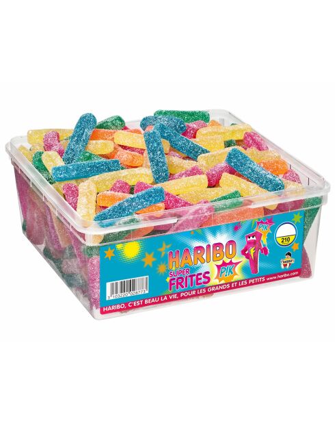 Caja de caramelos Super Fries Pik de 210 piezas