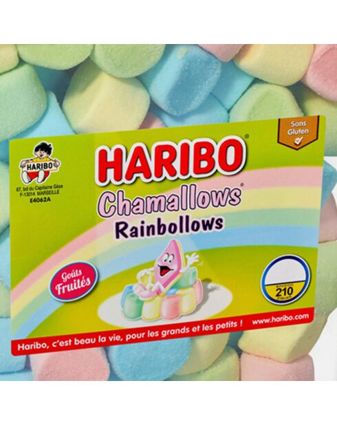 Caja de malvaviscos Rainbollows de 210 piezas