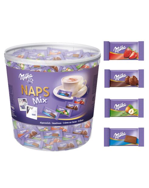 Caja de chocolates Milka Naps de 1 kg