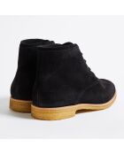 Desert Boots Quentin en Velours de Cuir noires