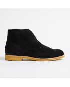 Desert Boots Quentin en Velours de Cuir noires