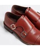 Monks Guillaume  en Cuir lisse marron