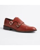 Monks Guillaume  en Cuir lisse marron