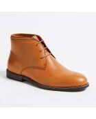 Chukka Boots Clément en Cuir grainé cognacs